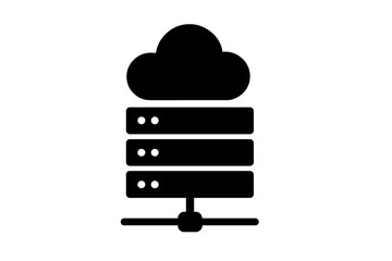Poster - Vector illustration of a cloud storage concept symbolizing data management and access