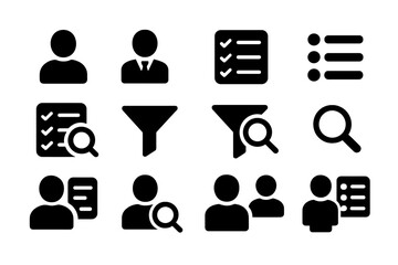 Fototapete - Vector illustration depicting various user interface elements related to task management and team collaboration