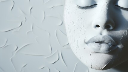 Poster - Stunning reflections of light on the face creating captivating illumination and intricate textures