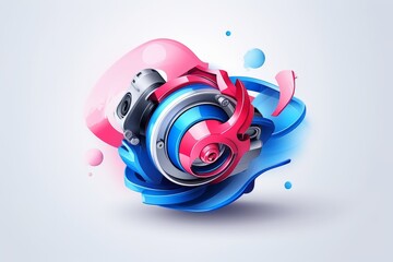 Poster - Sleek technical background featuring a clean and minimalist design for modern aesthetic appeal