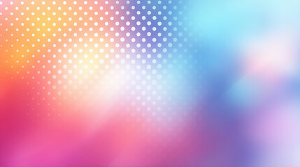 Aufkleber - Colorful abstract background with dotted grid pattern blending vibrant hues of pink, orange, blue, and purple, creating soft gradient effect and modern, dynamic feel
