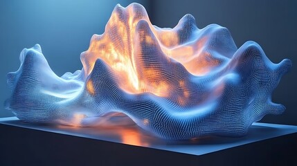 Poster - Intriguing Luminescent Waveform with Dotted Structure Emitting a Warm Orange Glow
