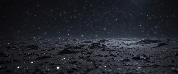 Wall Mural - Dark canvas strewn with glittering stars, cosmic dust ,  brilliant,  vibrant