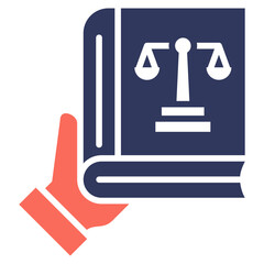 Poster - Law Book Mixed Icon