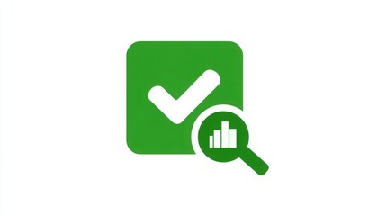 Poster - a magnite with an icon depicting real-time shadow economy detection tool icon concept for visual rep