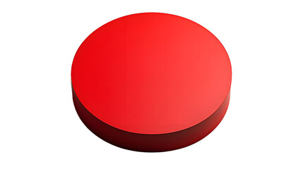 Poster - A Simple Red Circle on a White Background, Representing Minimalism and Modern Design Elements