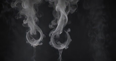 Wall Mural - ethereal smoke swirls, dark backdrop, mystical haze, ethereal, mysterious