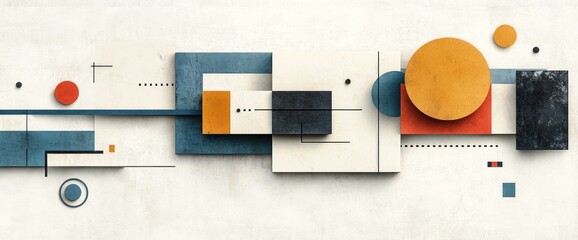 Poster - Geometric Abstract Composition