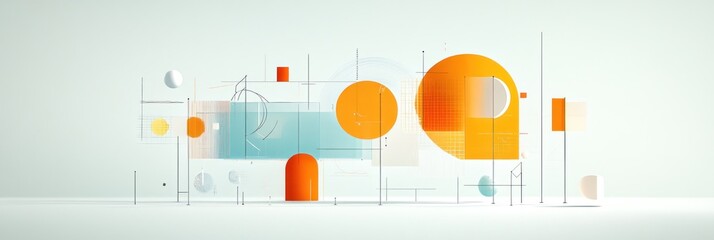 Poster - Abstract geometric composition (1)
