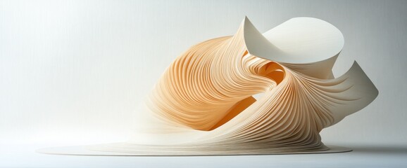 Poster - Abstract Paper Sculpture