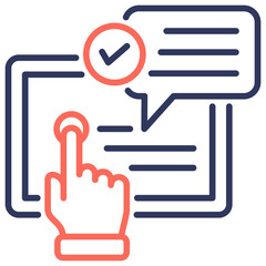 Poster - Self Service Dual Tone Icon