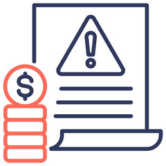 Poster - Debt Dual Tone Icon