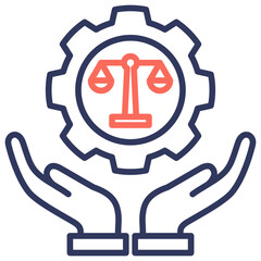 Poster - Services Dual Tone Icon