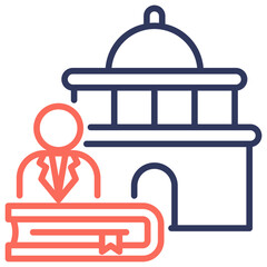 Poster - Lawyer Dual Tone Icon