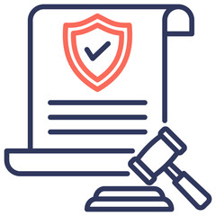 Poster - Legal Dual Tone Icon