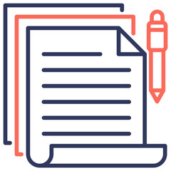 Poster - Sheet Dual Tone Icon