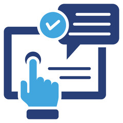 Poster - Self Service Two Color Icon