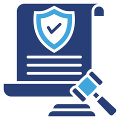 Poster - Legal Two Color Icon