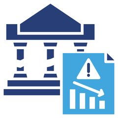 Poster - Bankruptcy Two Color Icon
