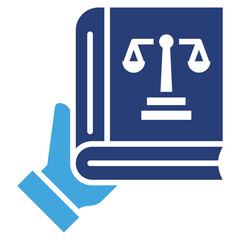 Poster - Law Book Two Color Icon