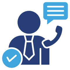 Poster - Consulting Services Two Color Icon