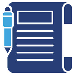 Poster - Article Two Color Icon