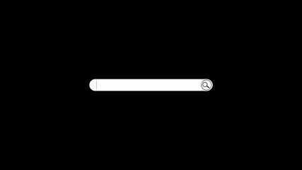 Searching internet website search engine box. Internet search bar field with alpha channel. Browser search Window.