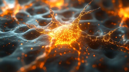 Poster - Radiant Neural Network: A Microscopic View of Interconnected Neurons Firing
