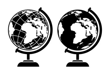 Wall Mural - Globe vector web icon