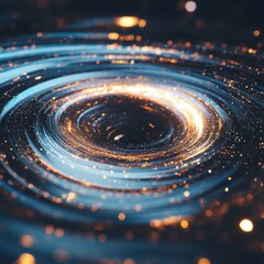 Poster - Cosmic swirl action outer space digital art galactic environment abstract viewpoint mystical concept
