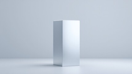 Aufkleber - minimalistic empty podium with reflective surface in clean image setting