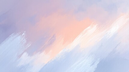 Poster - close-up of minimalistic painting with soft brushstrokes and muted colors