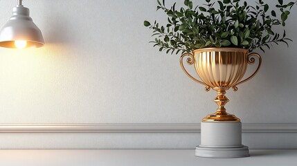 Poster - Trophy on a white wall