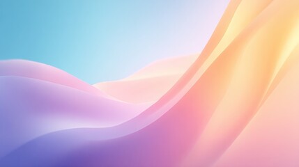 Poster - abstract background featuring elegant pastel color gradients and minimalistic clean design overall