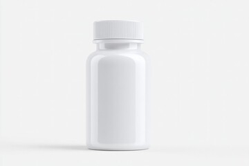 Poster - minimalistic photograph of bottle of modern medicine isolated on stark white background