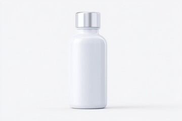 Poster - minimalistic photograph of bottle of modern medicine isolated on stark white background