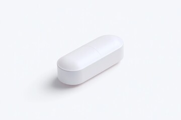 Poster - single modern pill isolated on white background offers clean image with ample copy space