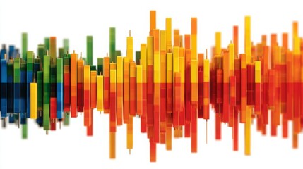 Poster - Colorful abstract background representing ai-enhanced fibonacci structure annotation engine concept for visual data analysis