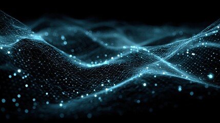 Poster - Ethereal wave of light creating a dynamic and captivating visual experience with vibrant colors and motion effects