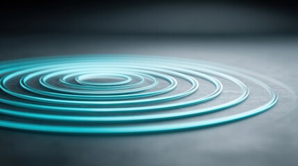 Poster - Captivating spiral of water flowing in vivid detail with dynamic ripples and light reflections for illustration purposes