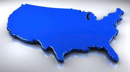 Poster - the united states geographical representation highlighting inflation and stimulus ratios through ai 