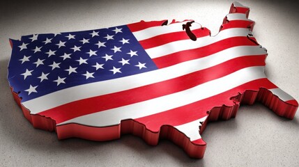 Poster - detailed map representation of the united states featuring ai-balanced regulatory change optimizer i