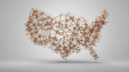 Poster - united states map exhibiting ai-coordinated transnational wealth migration trends and key economic i