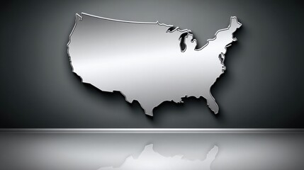 Poster - united states of america map featuring ai-enforced ethical taxation matrix icon concept for fiscal r