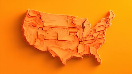 Poster - usa map illustrating ai-powered cost-of-living equalizer icon concept for comprehensive economic ana