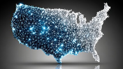 Poster - united states map featuring economic transparency rating icon concept representing data visualizatio