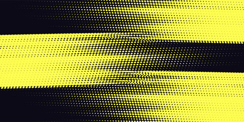 Poster - Halftone dots gradient grunge texture background blue and black color pattern. Dot pop art comic sport style vector illustration. grunge vector dots
