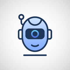 Poster - AI assistant icon, Robot icon vector illustration