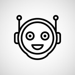 Poster - AI assistant icon, Robot icon vector illustration