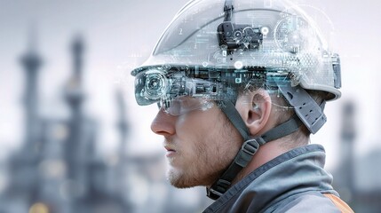 Poster - Smart Helmet Display Technology Enhancing Engineering Safety On Site